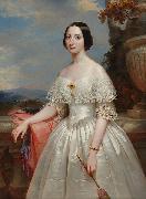 Benoit Hermogaste Molin Painting of Maria Adelaide, wife of Victor Emmanuel II, King of Italy Spain oil painting artist